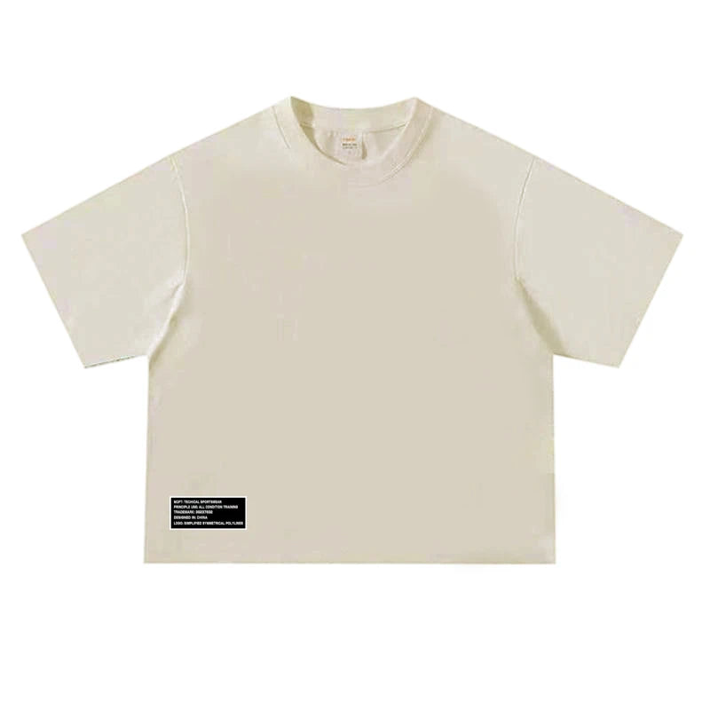 Oversized Boxy Fit Dropped Shoulders Running T-shirts Mens Cotton Heavyweight Half Sleeve Sports T Shirts Casual Gym Clothing