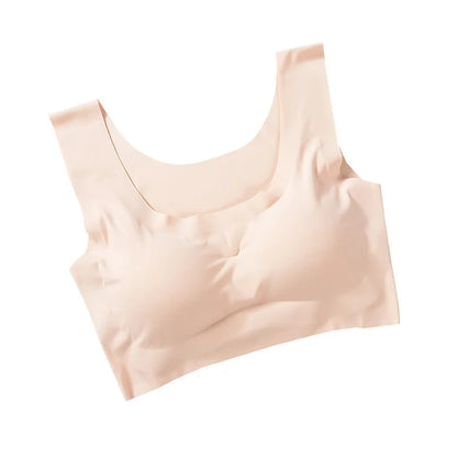 1pcs Womens Ice Silk One-piece Type Sport Bra Female Gym Workout Fitness Seamless Yoga Bra Lady Shockproof Crop Top Push Up Bras