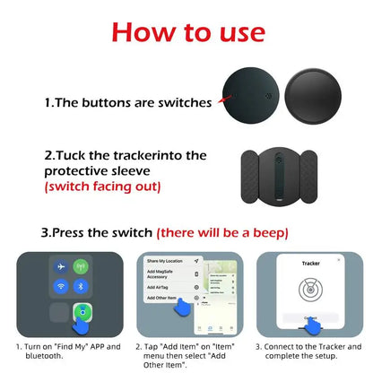 GPS Locator Global Positioning Pet Wallet Suitcase Car Tracking Elderly Kids Anti Getting Lost Finder For iPhone Find My
