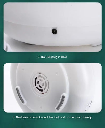 500ML Essential Oil Diffuser - Mini Aroma Humidifier with Colorful Night Lights