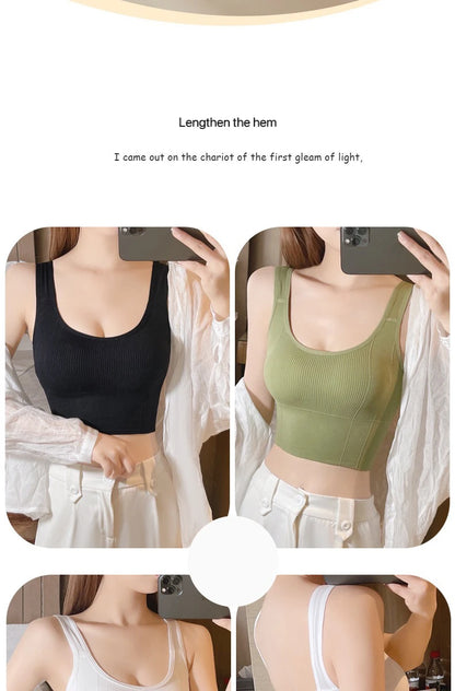 1pcs Women Breathable Sports Bra Female Fitness Top Seamless Yoga Bra Shockproof Crop Top Push Up Sport Bra Lady Gym Workout Top