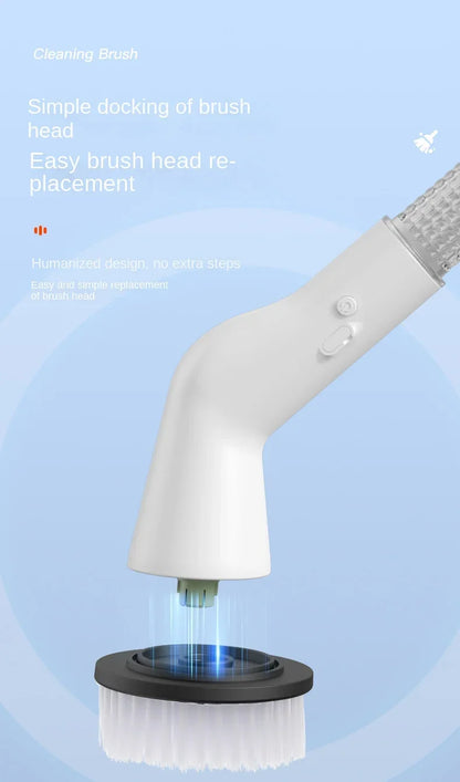 New Style Electric Cleaning Brush 5 in 1 Electric Multi-functional Home USB Automatic Cleaning Brush for Kitchen & Bathroom