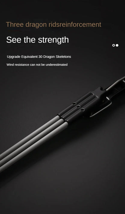 Windproof UV protection casual folding UPF50+automatic umbrella handle curved handle design, stylish design compact sun and rain