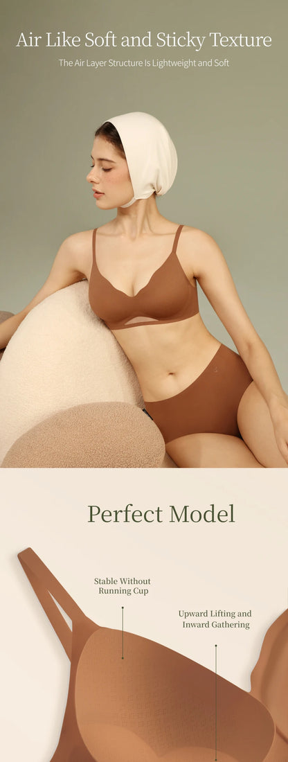 SUJIIN Sexy Push Up Black Bras for Women Comfortable Seamless Wireless Bra Female Summer Smoothing Soft Support Bralette Lady