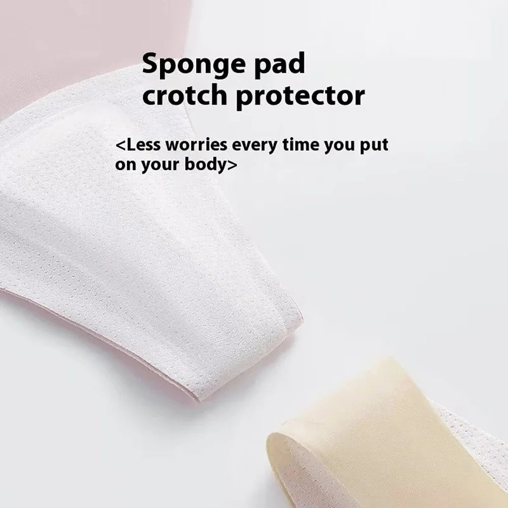 3PCS Seamless Camel Toe Prevention Panties - Invisible No Show Underwear for Yoga, Gym & Leggings (Women's Workout Underwear)