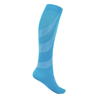 Compression Socks For Running & Sport - 20-30 mmHg Knee High Black Anti Fatigue