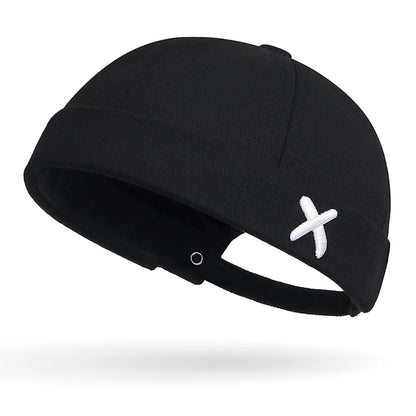 Denim Docker Cap – Brimless Sailor Beanie, Adjustable
