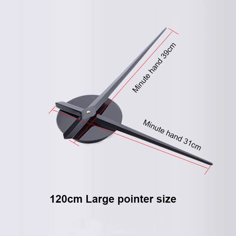 Large 3D Number Wall Clock - DIY Home Decoration for Living Room Bedroom Study Hotel