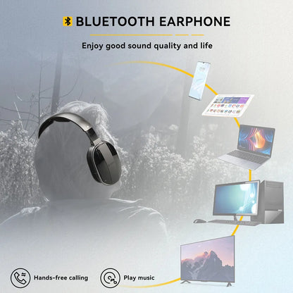 Wireless Headphone Bluetooth Headset for Mobile Phone Computer TV Earphone With Multifunction Base Rechargeable Saving Function