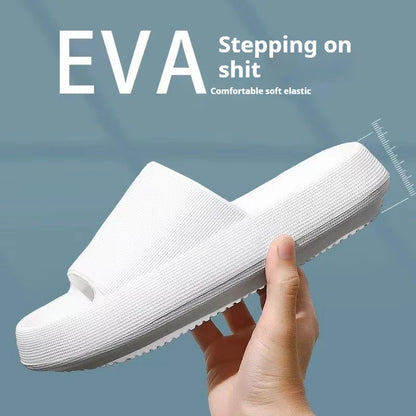 Eva's Simple Men's Slippers For Man Size 45 Poop Slippers. Wearing Soft-Soled Anti-Slip Shoes In Summer. And Women's Slippers