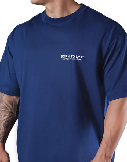 LYFT UNITED KINGDOM Trendy Loose Fitting Men's Sports Short Sleeved T-shirt Pure Cotton Gym Running Shirts Training Clothes Tees