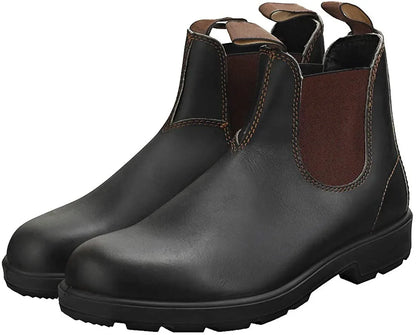 Unisex Chelsea Boots – Outdoor Non Slip Leather Ankle Height Winter Footwear