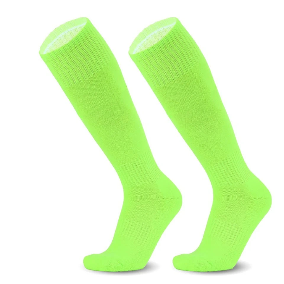 Loogdeel Football Soccer Socks Breathable Sports Rugby Stockings Over Knee High Volleyball Baseball Kids Adults Long Socks