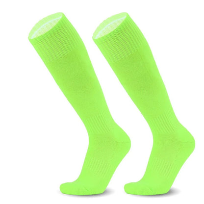 Loogdeel Football Soccer Socks Breathable Sports Rugby Stockings Over Knee High Volleyball Baseball Kids Adults Long Socks