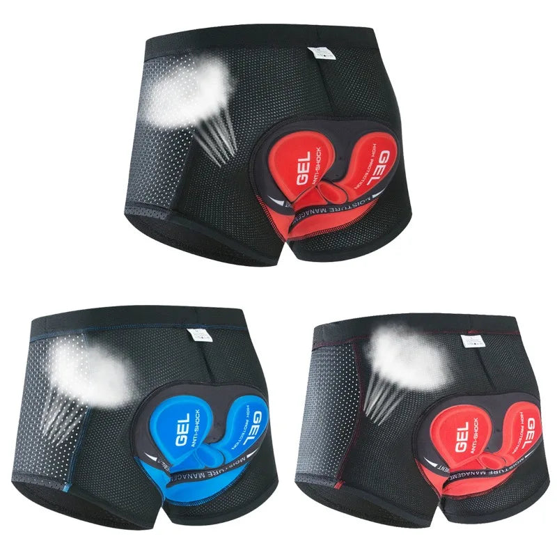 Cycling Shorts Breathable Mesh Cycling Underwear 5D Gel Pad Shockproof MTB Bike Shorts Man Shorts