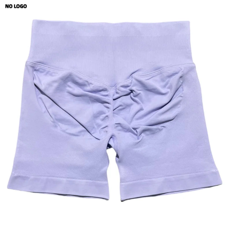 Women Sports Shorts - Low Waist Elastic Band Gym Biker Scrunch Fitness 4.5''