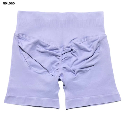 Women Sports Shorts - Low Waist Elastic Band Gym Biker Scrunch Fitness 4.5''