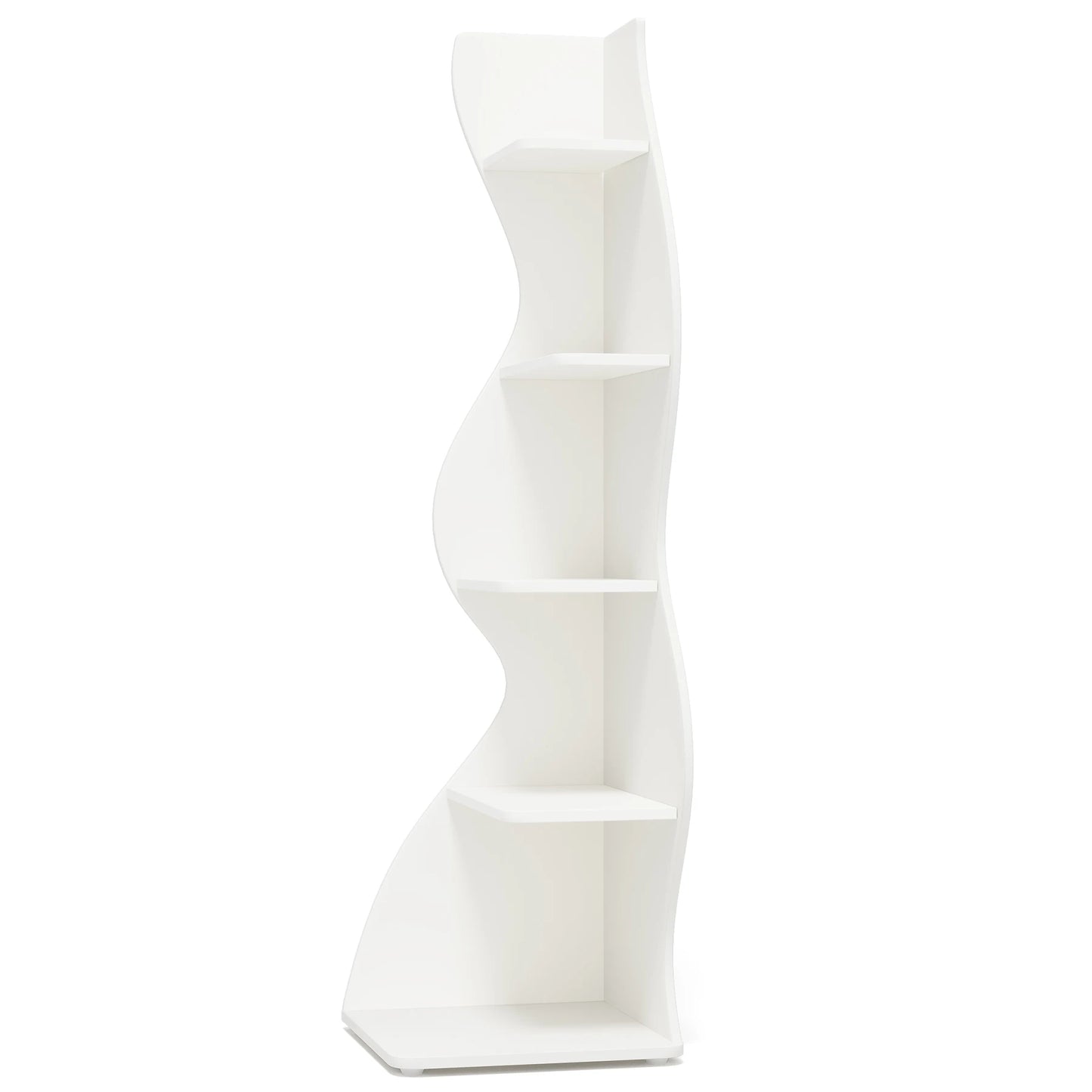 Corner Bookshelf - Modern 5-Tier Shelf | Stylish Wooden Storage Rack