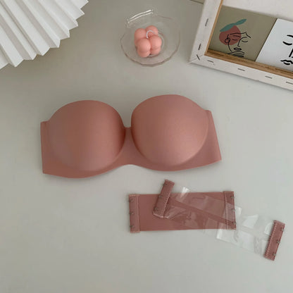Women Sexy Strapless Bra Push Up Padded Bras Female Underwear Seamless Invisible Bralette Without Straps Ladies Lingerie Bras