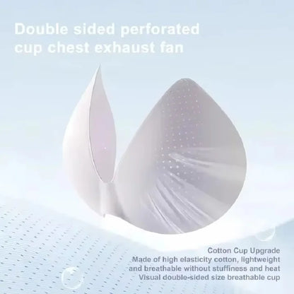 Ultra-Thin Breathable Ice Silk Top Bra Women's Seamless Back Halter Vest Wrap Bra Small Chest Together