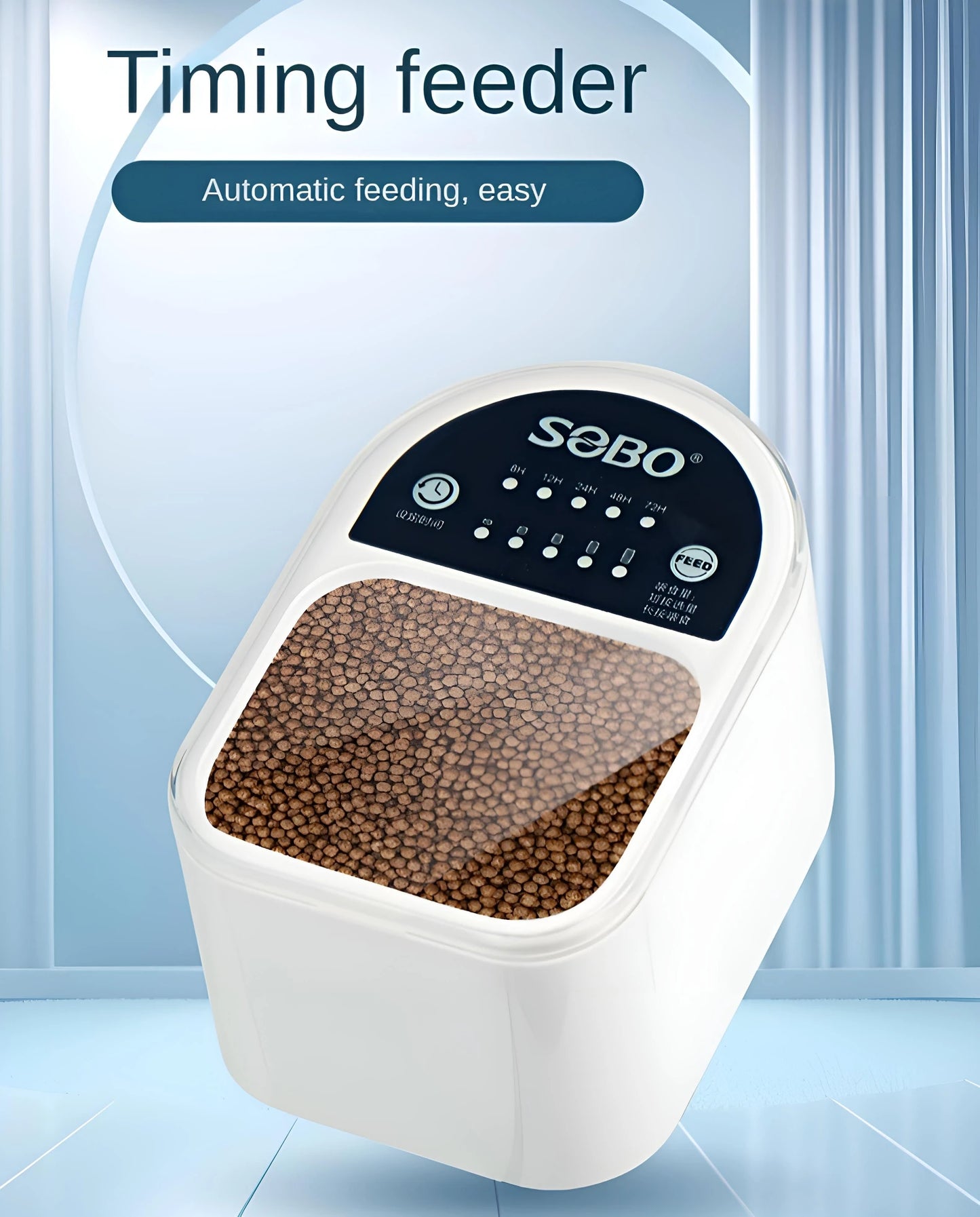 Fish feeder/automatic fish tank feeder/5-speed feed -5-speed timed feeding/feeding small fish, turtles, and goldfish