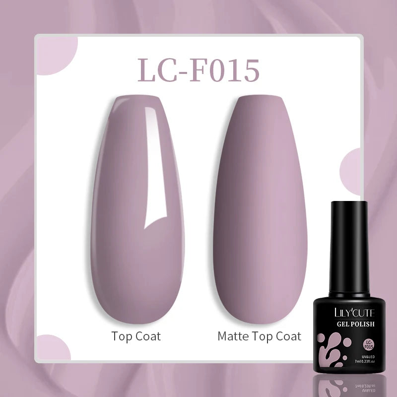 Gel Nail Polish - LILYCUTE UV Gel Varnish 7ML | Soak Off, Long Lasting Colors