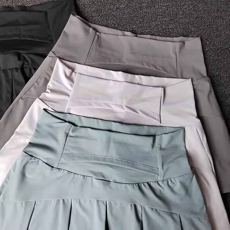 Women Tennis Skirt High Waist Shorts in Skirt Sports Skirt Gym Shorts Fitness Yoga Skirt Running Sport Skirts Golf Wear Skirt