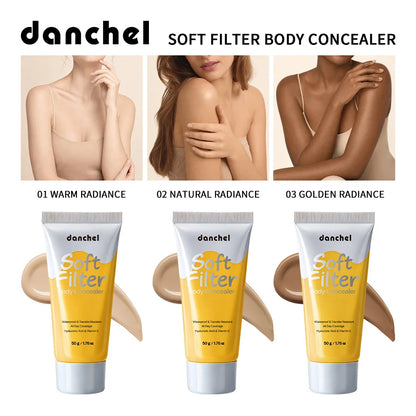 Body Concealer Waterproof Transfer Resistant Long Lasting High Coverage Natural Finish Makeup for Scars Spots Veins Tattoos