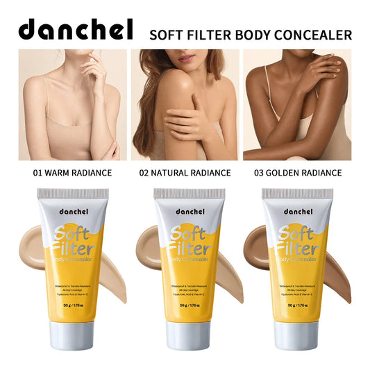 Body Concealer Waterproof Transfer Resistant Long Lasting High Coverage Natural Finish Makeup for Scars Spots Veins Tattoos