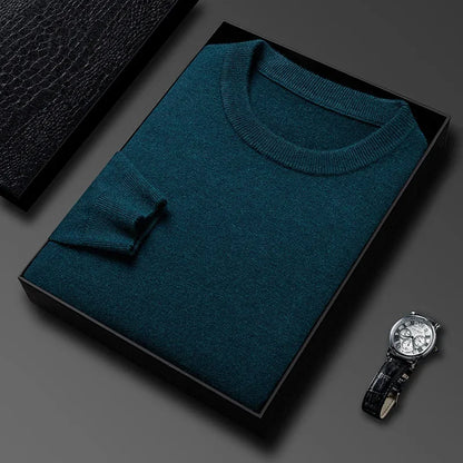 Men's Casual Sweater - Knitted Pullover With Diamond Pattern | Autumn Winter Wear