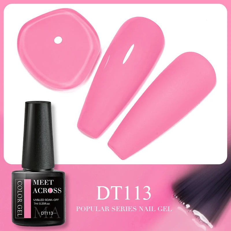 Pink Dried Flower Gel Nail Polish - Natural Flower Fairy Art Soak Off UVLED Varnish