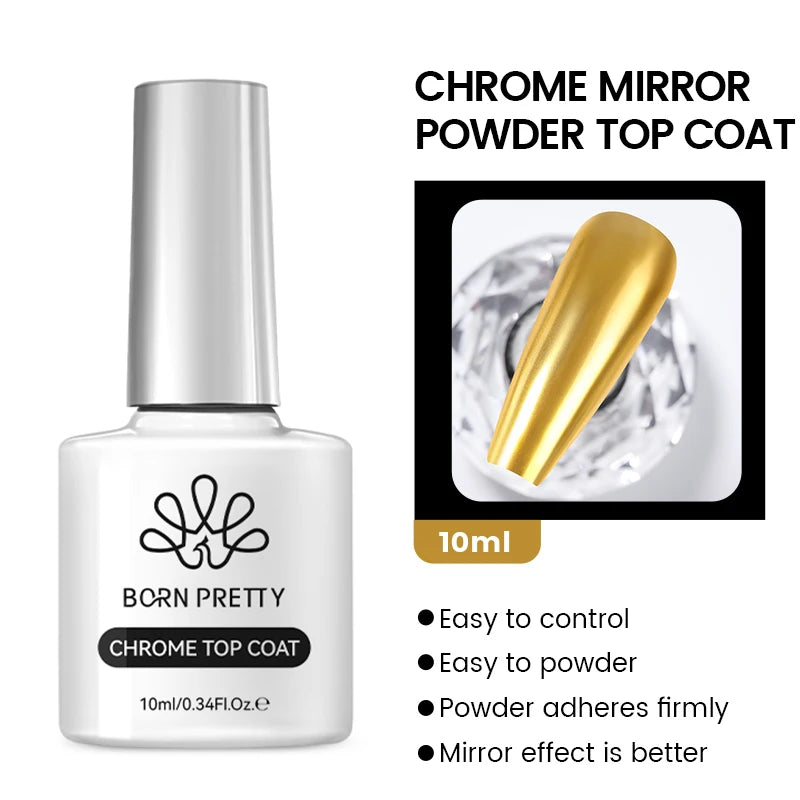 BORN PRETTY Gel Nail Polish Set - Super Top Coat  Base Gel 10ml Semi-Permanent Varnish