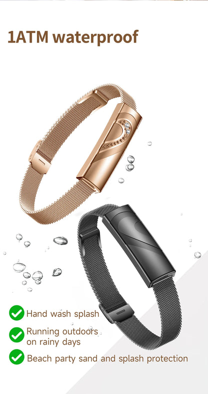 LIGE New Smart Bracelet Real-time Heart Rate Monitoring Sports Fitness Tracker Wristband Waterproof Smart Watch For Couple Gift
