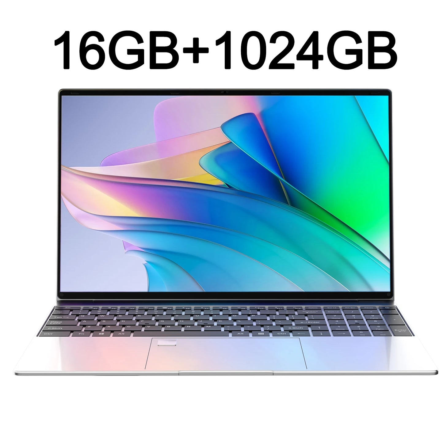 15.6 Inch Portable Laptop - Intel 6500Y Slim Gaming Notebook with 32GB RAM, 2TB SSD, Windows 11