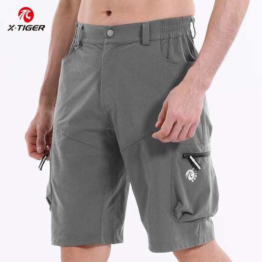 Mountain Bike Shorts – Breathable Multi-Pocket Cycling Shorts with Elastic Waistband