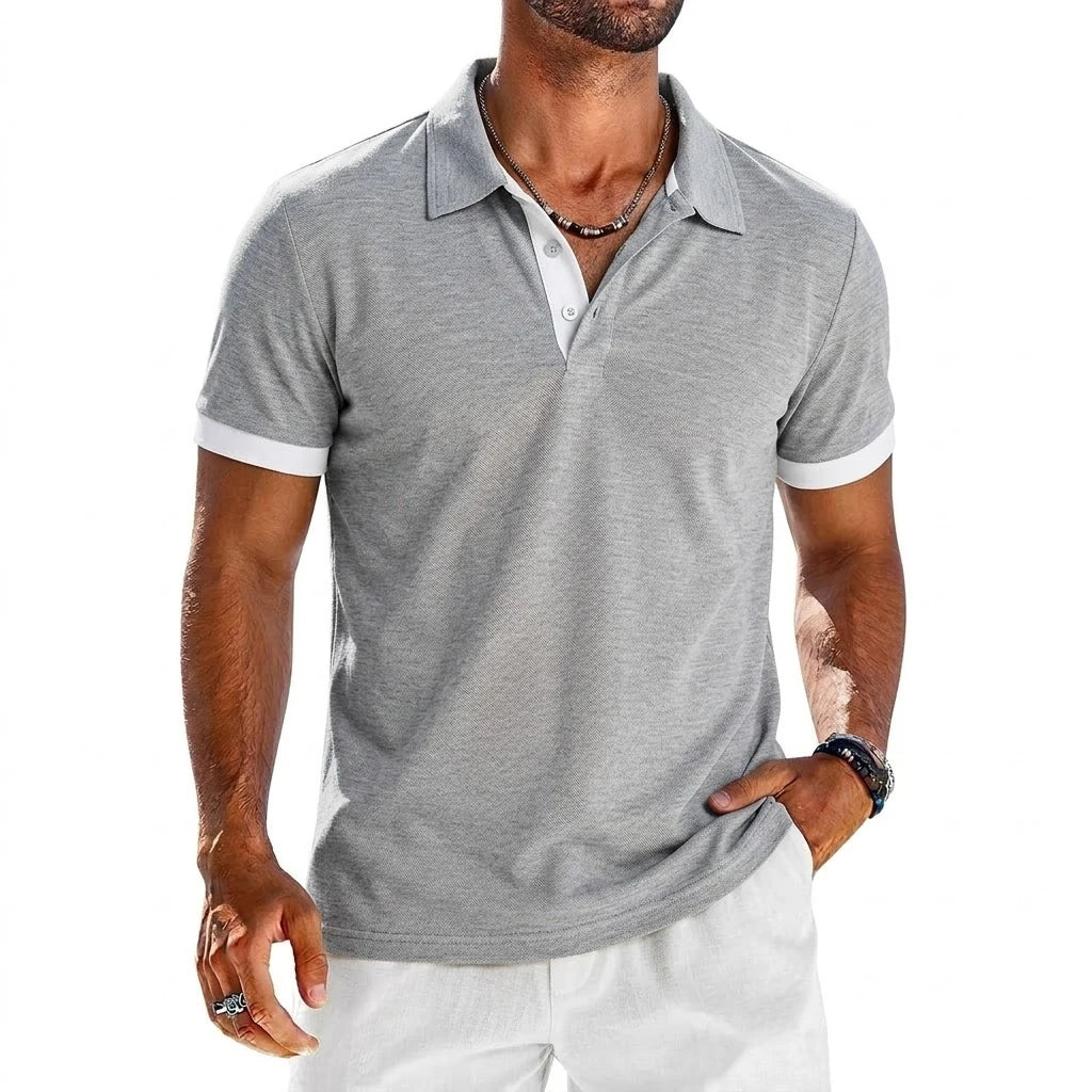 Men's Polo Shirt – Lightweight Breathable Lapel Sports Tee