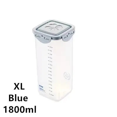 Plastic Food Storage Container - Multi Size Stackable Storage Containers for Refrigerator Use