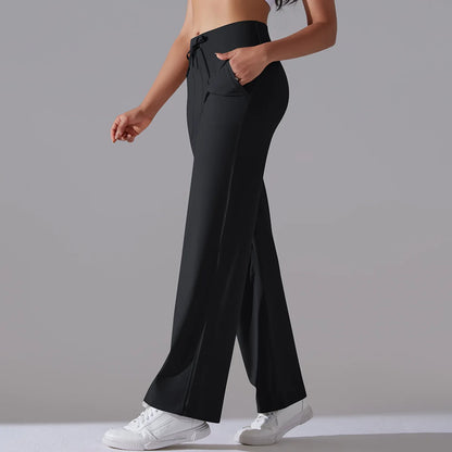 Yoga Straight Leg Sweatpant Straight Leg Women's Loose Tracksuit Pants Wide Leg Outdoor Gym Runing Casual Tracksuit Pants
