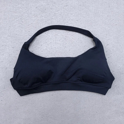 Shorts Set 2 Pieces Seamless Yoga Set Workout Tracksuit Women Halter Sport Bra And Low Waist Scrunch Bum Gym Shorts Suits