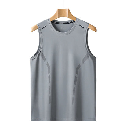 YJKVUR Sports Quick Dry Sleeveless T-Shirt for Men Summer Men Basketball Gym Clothing Breathable Lightweight Plus Size Tank Top