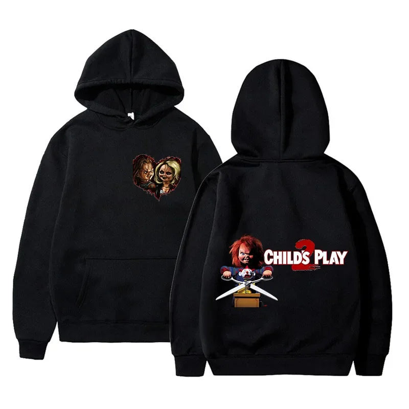 Chucky Horror Hoodie - Unisex Harajuku Hip Hop Sweatshirt for Autumn  Winter