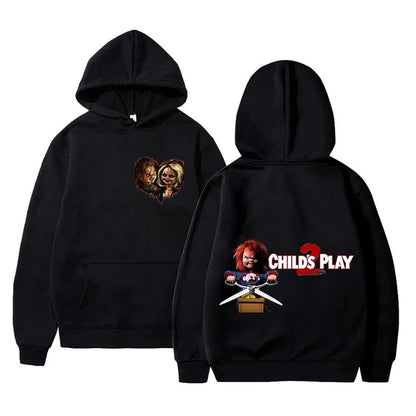 Chucky Horror Hoodie - Unisex Harajuku Hip Hop Sweatshirt for Autumn  Winter