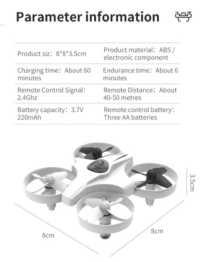 Mini RC Drone - 4CH Headless Mode Quadcopter with 360 Flip for Kids - ZOOMNSTORE