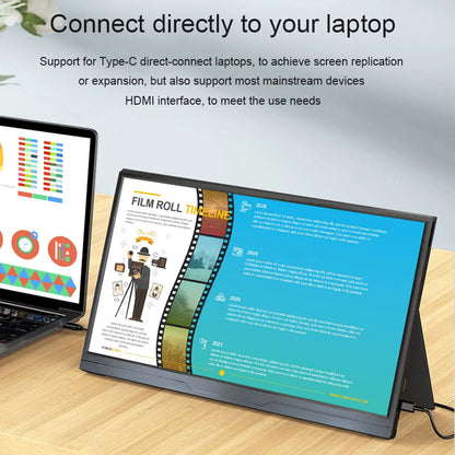 Portable Gaming Monitor 15.6 Inch FHD 1080P IPS Panel - 120Hz Refresh Rate, HDMI USB-C Second Screen