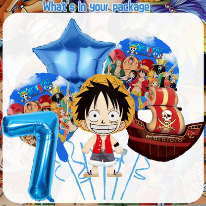 One Piece Birthday Party Supplies - Luffy Zoro Disposable Tableware  Decorations