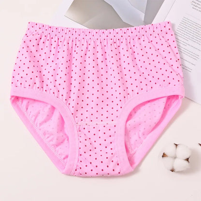 3pcs Pure Cotton Women Panties Large Size High Waist Underwear Briefs Mother Breathable Comfort Panty Plus Size Female Lingeries