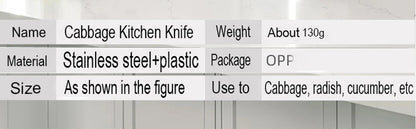 Multifunctional Stainless Steel Cabbage Cutter - Vegetable Cutting Knife