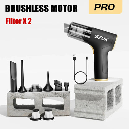 Car Vacuum Cleaner | Handheld Wireless Portable Duster with Powerful Suction