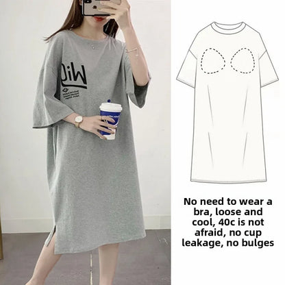 Sleeping Dress Women's Nightwear for Woman Night Clothes Women Sleepwear One Piece Dress Short Sleeve Sleepwear Pyjamas Pajamas