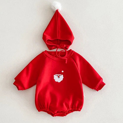 Christmas Baby Clothes – Newborn Bodysuits & Infant Jumpsuit Set With Cartoon Pattern